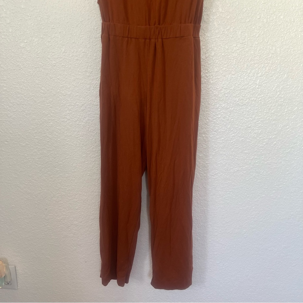 Cuyana Rust Orange Long Sleeve Jumpsuit - Picture 9 of 14